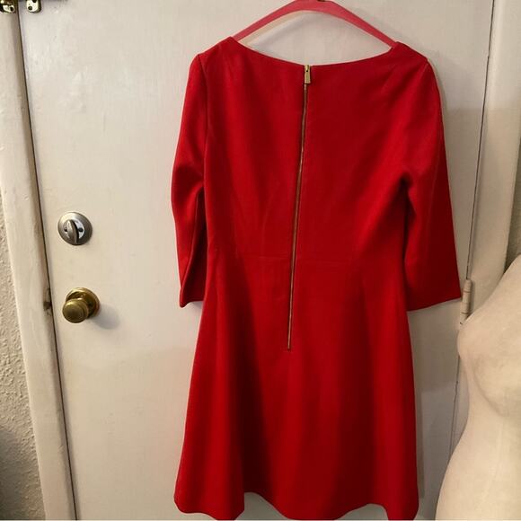 Vince Camuto Coral Women’s Dress Fit & Flare Boat Neck 6 with Pockets Classic - Picture 6 of 7